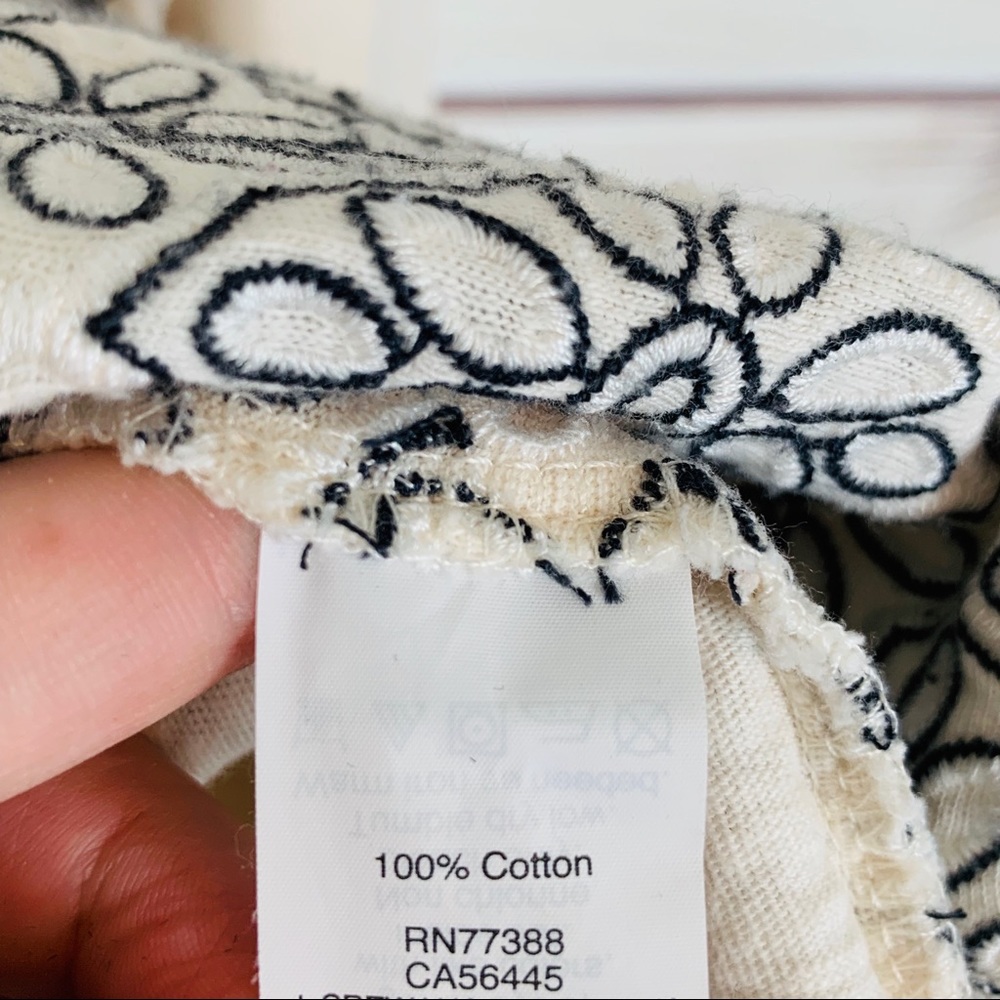 J. Crew Floral Embroidered Basic Top - image 4